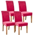 thumbnail image 1 of Dining Room Chair Slipcover,Stretch Velvet Chair Covers Universal Removable Washable Anti-Dust Soft Parsons Chair Protector for Hotel Kitchen Wedding Ceremony-4-E, 1 of 9