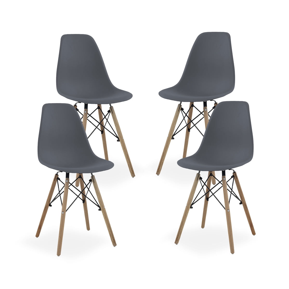 Dining Room Chairs Modern Style, Weight capacity: 211 lbs. Shell, Set ...