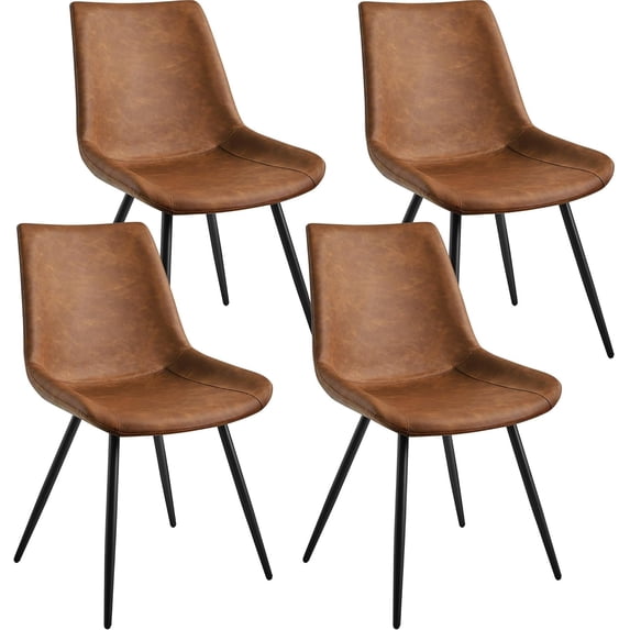 Picture of Modern Dining Chairs Set of 6, Mid Century Upholstered Kitchen Chairs ...