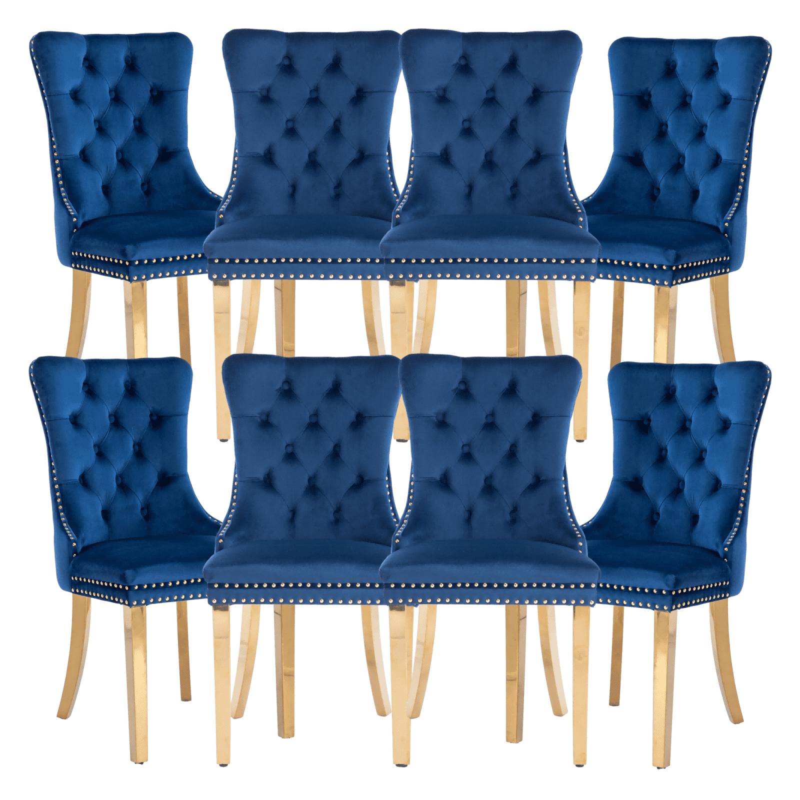 Dining Room Chairs with Velvet Fabric Dining Chairs with Golden