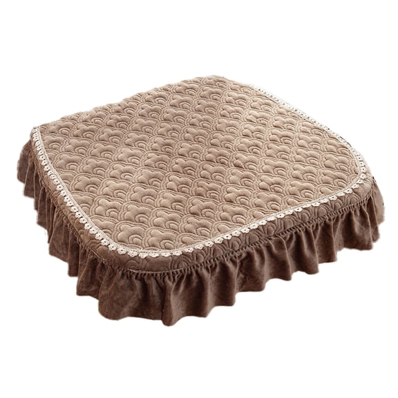 For Dining Room Lace Ruffle Seat Covers Non Square Decorative Dining Cover Thicken Washable Pad With Ties Large Seat Lumbar Back Self Inflating Seat 24x24 Seat for Air Travel Outdoor Sofa Replacement