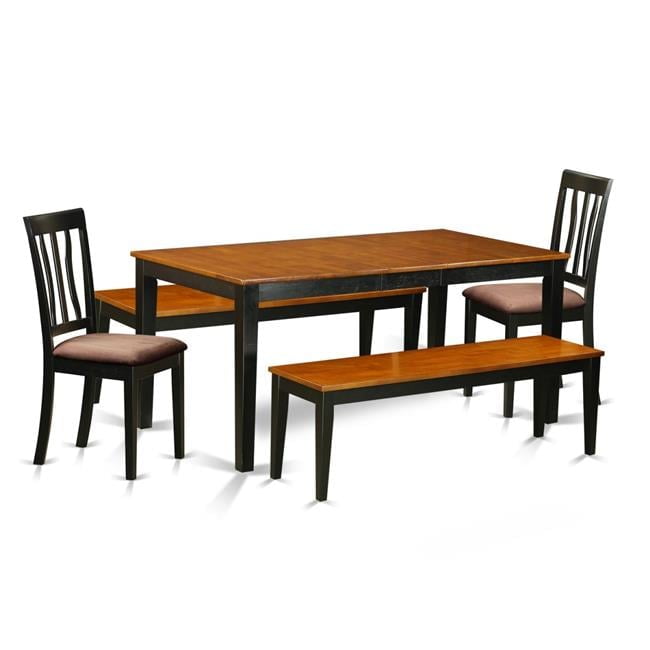 Dining Room Set with Bench-Kitchen Tables & 2 Dining Chairs Plus 2 ...