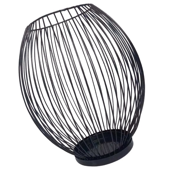 Dining Room Table Decor Affordable Decor Shop Window Decoration Stylish Candlestick 8.5*16cm Black