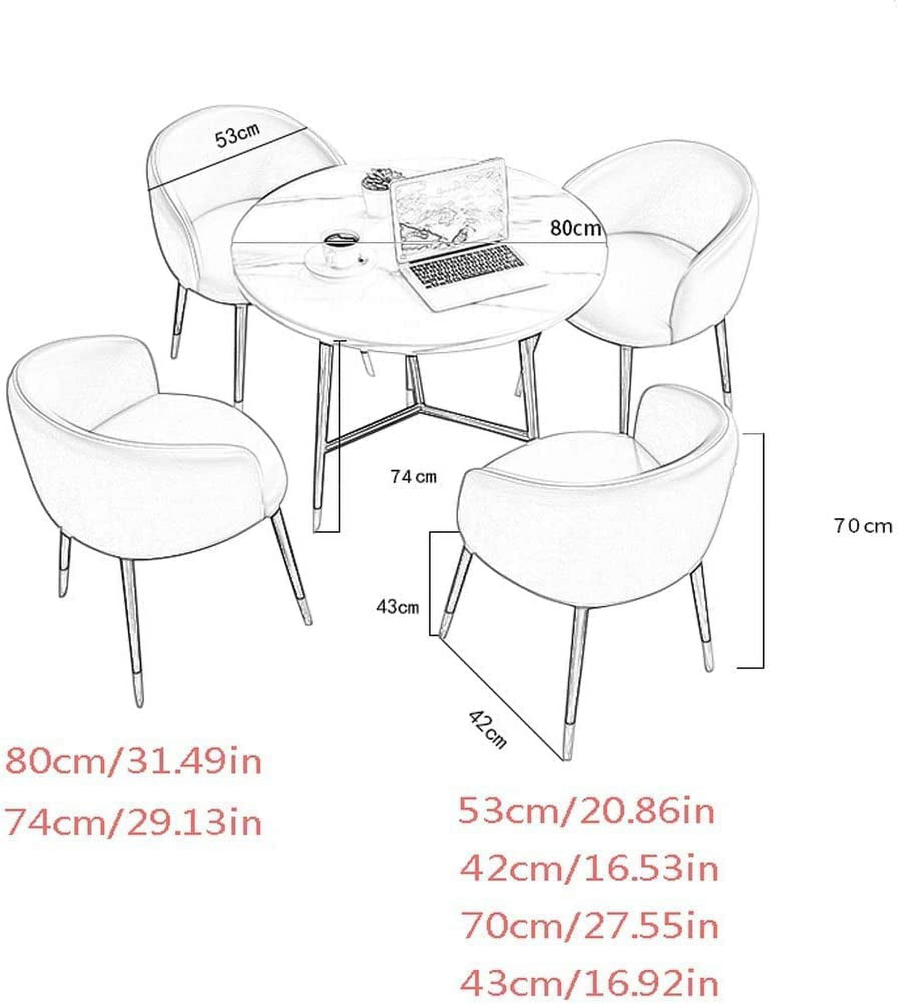 Dining Room Dining Table Set SpaceSaving Table and Chairs 4 Faux