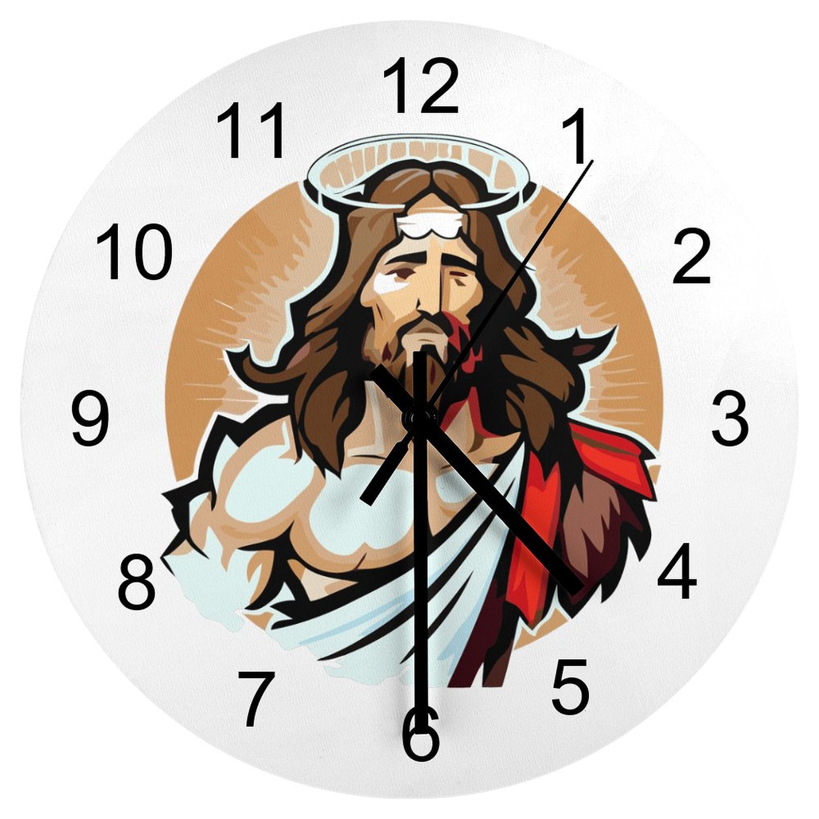 Dining Room Wall Clock Religious Christ Bible Jesus Clocks 12 inch ...