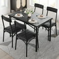 Dining Set, Kitchen Table and Chairs with Upholstered Chairs, Kitchen