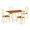 thumbnail image 1 of Dining Set with 4 Table & 4 Chairs, Buttermilk & Cherry - 5 Piece, 1 of 1