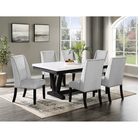 Dining Set with Chair | Modern Use in Dining Rooms | Wood and Cushioned Seats | Addresses Need for Comfortable Seating
