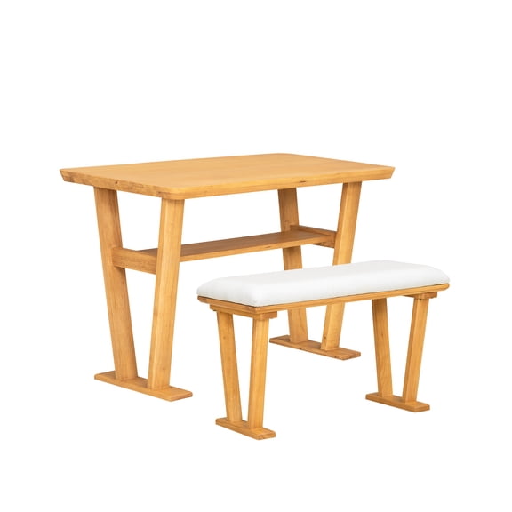 Dining Sets Farmhouse Modern Solid Wood Dining Table – Space-Saving Design,Kitchen Sets
