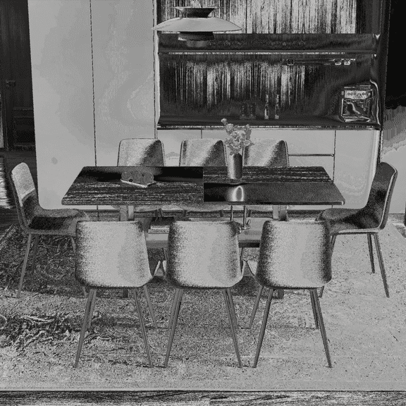 Dining Sets - Linen Mid-Century Black 71*35.4 Inch with Storage & Easy Assembly for Family/Dining Room