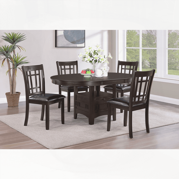 [Dining Sets for Small Spaces - Black Wood with Easy Assembly and 4-Person Capacity]