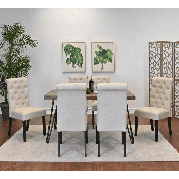 Dining Sets for Small Spaces - Hairpin Legs & 7 Pieces