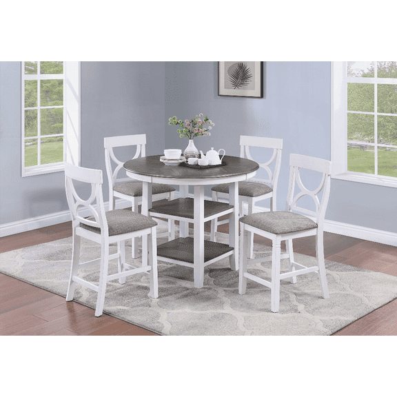 Dining Sets for Small Spaces - Linen Finish, Easy Assembly, 4-Person Set
