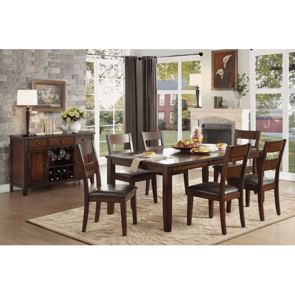 Dining Sets for Small Spaces - Mango Veneer & Cherry Finish with Easy Assembly