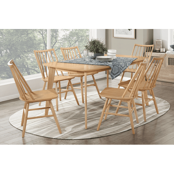 [Dining Sets for Small Spaces - Natural Oak Finish, Easy Assembly, 4-Person Set]