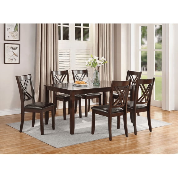 Dining Sets for Small Spaces - Solid Rubber Wood & Easy Assembly, Black Finish