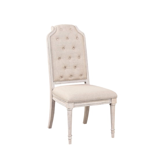 Dining Side Chairs | Provide Comfort in Dining Scenes | Button - Tufted Fabric Backrest | Sturdy for Various Tables