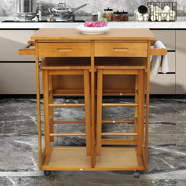 Dining Table for 2, Drop Leaf Tables for Small Spaces, Foldable Kitchen