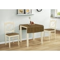 thumbnail image 1 of Dining Table - 48" Rectangular - Small - Kitchen - Drop Leaf - Oak And Cream, 1 of 6