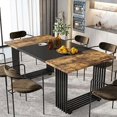Dining Table for 68 People 70.8 Inches Long Industrial Dining Room