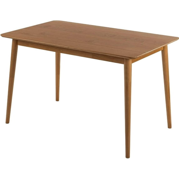 Dining Table 6 Person 47.2'' Modern Rectangular Kitchen Table Sturdy Durable Structure Wooden Dining Room Table for Small Spaces Table Home Furniture, Natural