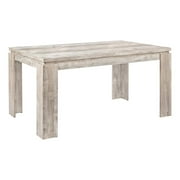 Monarch 60" Rectangular Dining Table in Taupe Reclaimed Wood-Look