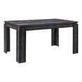 thumbnail image 1 of Dining Table 60" Rectangular Kitchen Dining Room Laminate Black, 1 of 8