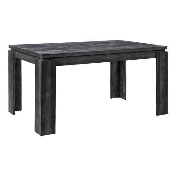 Dining Table 60" Rectangular Kitchen Dining Room Laminate Black