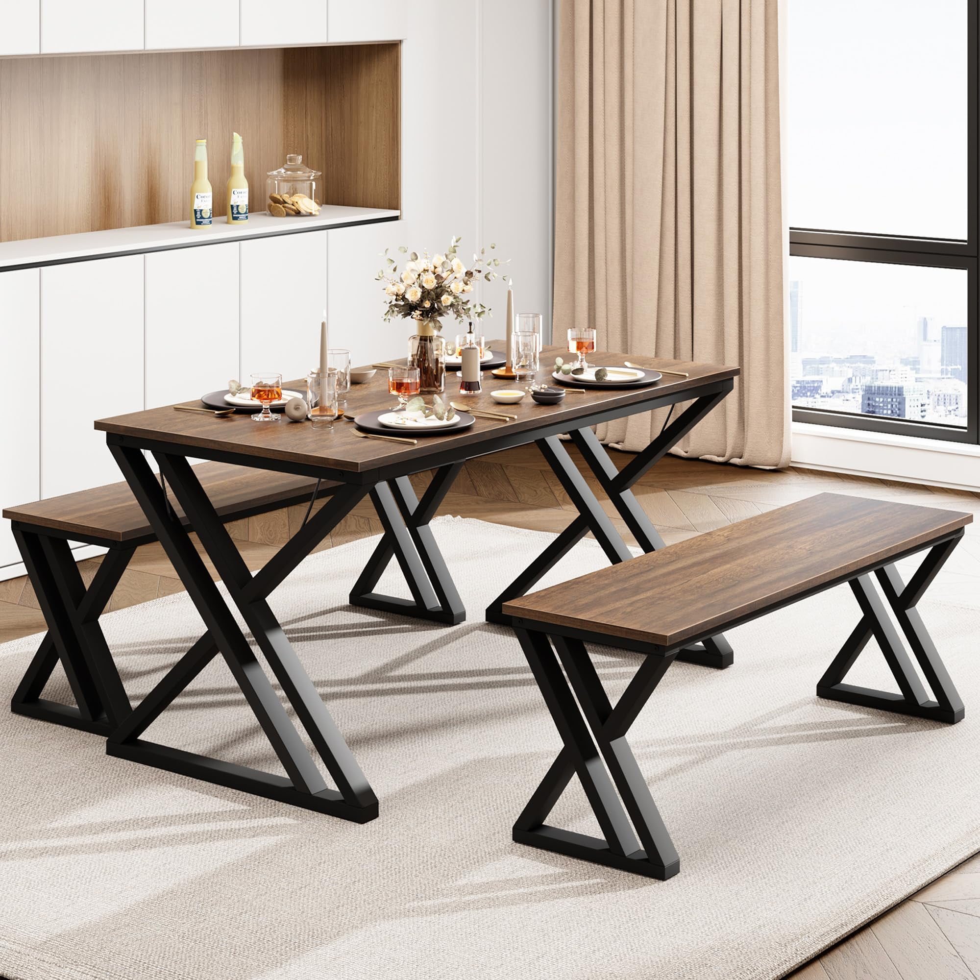 Metal dining benches sale
