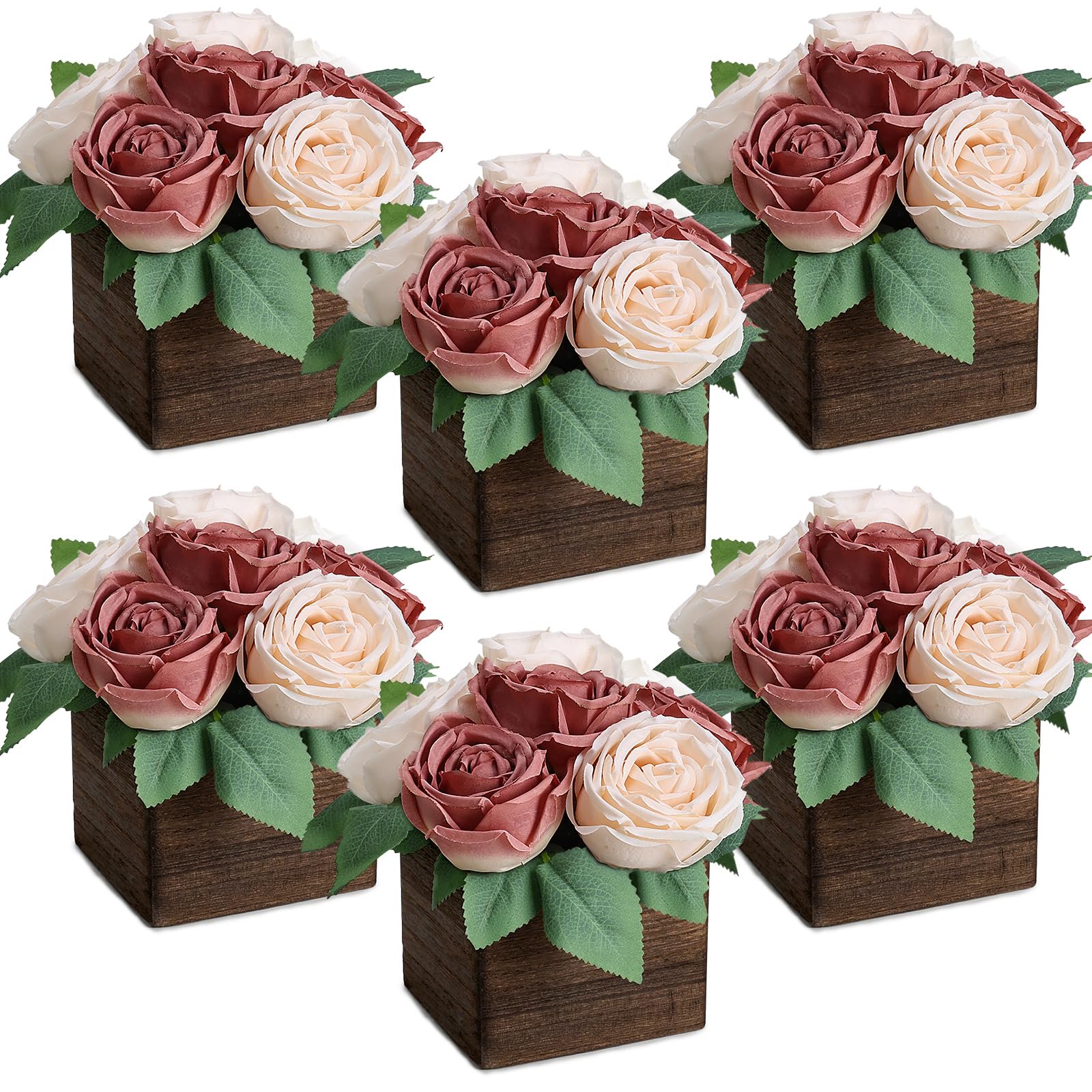 Table Jpeg Dining Table Centerpiece Set of 6, Pre-Made, Wooden Box - Walmart.com