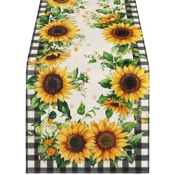 Dining Table Centerpiece Spring Florals Theme Washable Materials