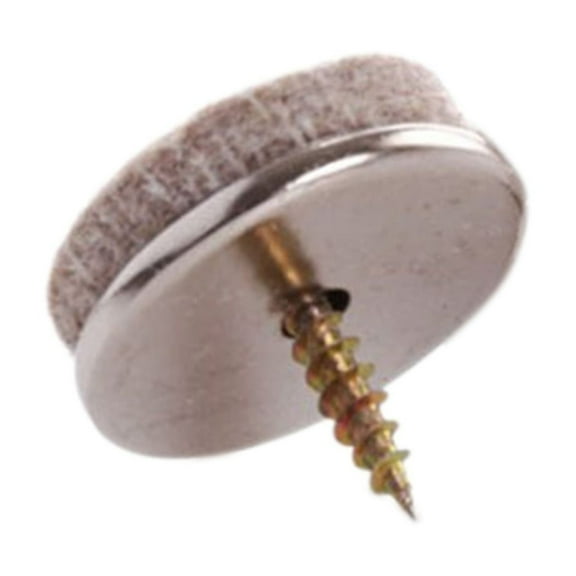 Dining Table Chair Foot Pad Wool Foot Nail, Furenl Furniture Pads Package Thick Chair Leg Protectors with Screws Easy Assembly, Foot Spike*1