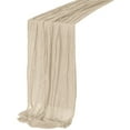 thumbnail image 1 of Dining Table Decor, Table Runners, Cheese Cloth Table Runner, Rustic Gauze Boho Chair Sashes For For Baby Shower Decoration Wedding Party Summer Garden Bridal Catering Supplies 35.4"x70.87", 1 of 4