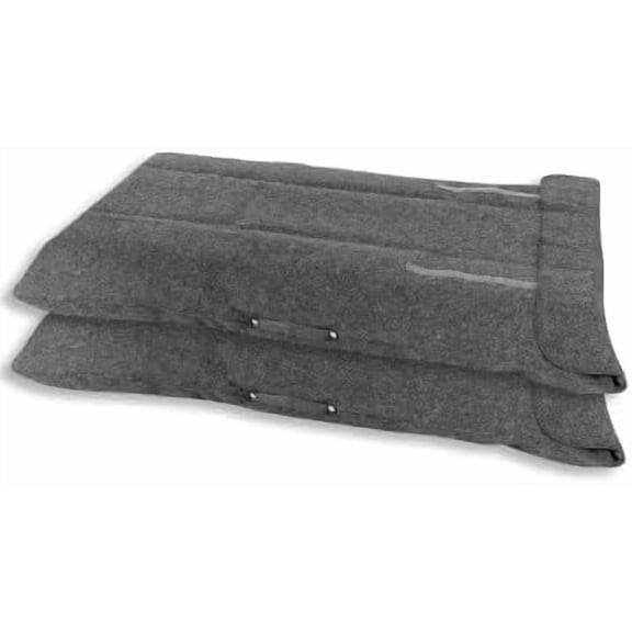 Dining Table Leaf Storage Bag Not Padded, Ultra-Soft, Scratch-Resistant Felt Dining Table Leaf Cover (Grey, 29 X 50 (2CT))