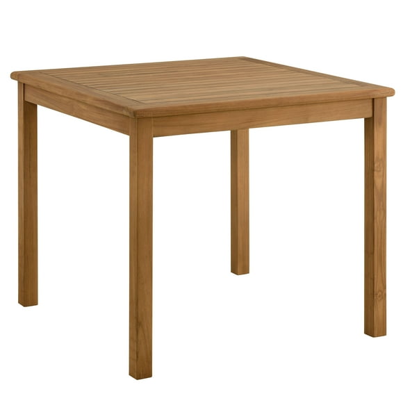 Dining Table, Natural Brown, Teak Wood, Outdoor Patio Balcony Cafe Bistro Garden Hospitality Restaurant, Modern Contemporary, HB37078