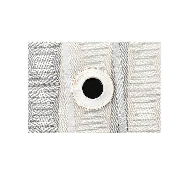 Dining Table Placemat Heat-Resistant Table Mat Scratch-Resistant Geometric Pattern Placemat for Home