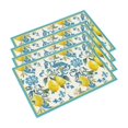 thumbnail image 1 of Dining Table Placemats | Placemats Set of 4 Washable Lemon Placemats for Summer Kitchen Decor Kitchen and Dining, 1 of 9