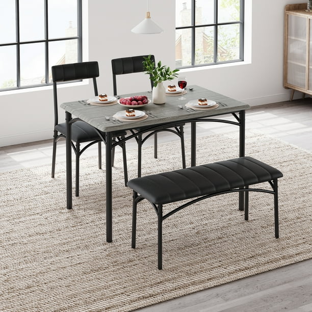 Dining Table Set for 4, Piece Kitchen Table and Chairs