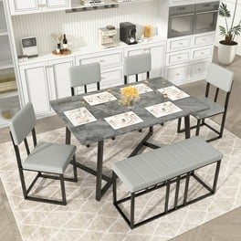 HomeStock Suburban Sophistication 6 Piece Dining Set-Table HomeStock Suburban Sophistication 6 Piece Dining Set-Table