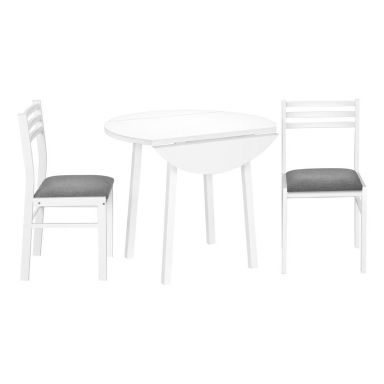 Small 3 piece folding dining table set discount