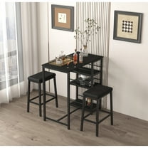 Dining Table Set , Wood Kitchen Table with  Chairs Dinning Table Set for Kitchen & Dining Room