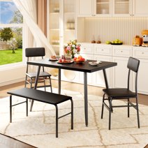 EnHomee Dining Tableï¼Dining Room Tables For 4ï¼Kitchen Table with Bench 
