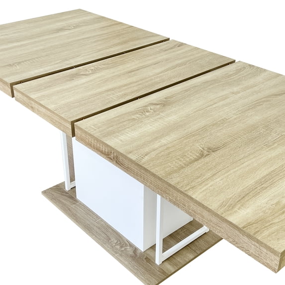 Dining Table Sets Rectangle extendable dining table for 6-10 people aged effect wood 160-200 cm,Modern Dining Tables