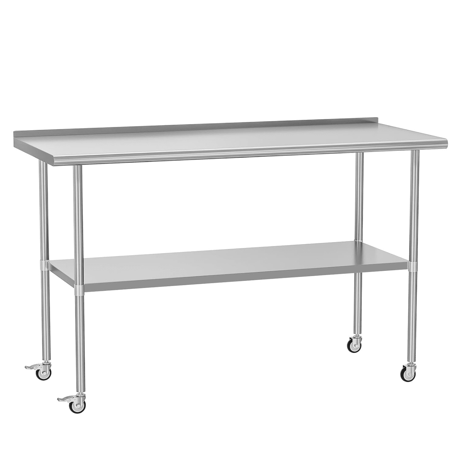 Dining Table Sets Stainless Steel Table 24 x 60 Inches Metal Prep Table ...