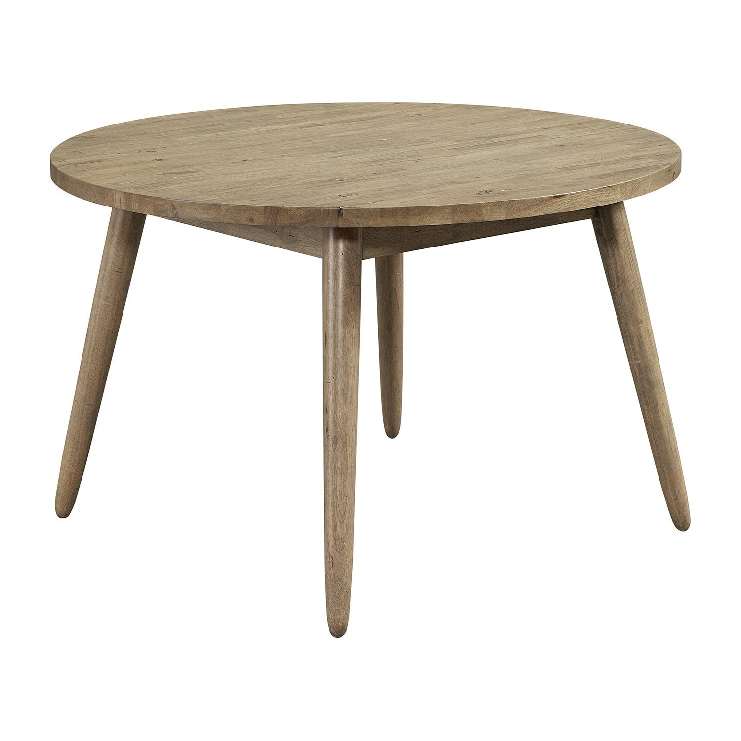 Scandinavian Oak Round Dining Table for Four
