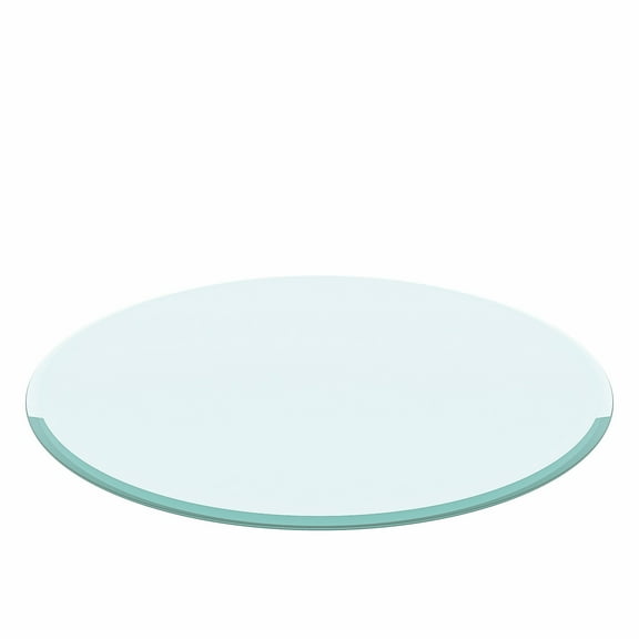 Dining Tables 32" Inch Round Tempered Glass Table Top Clear Glass 2/5 Inch Thick Beveled Polished Edge(Excluding Table Legs,Only Tempered Glass),Coffee Tables
