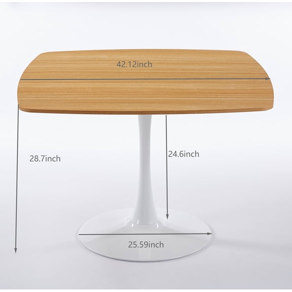 Dining Tables 42.12INCH DINING TABLE OAK Modern Dining Table Kitchen Table 4-6 Person Exective Desk,Modern Dining Tables