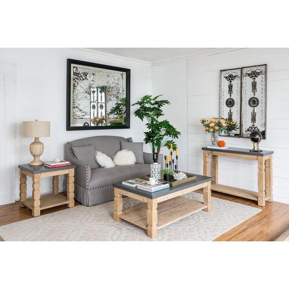 Dining Tables, 42x15.7x31" Console Table, Brown Gray Coffee Tables,Wood End Tables,