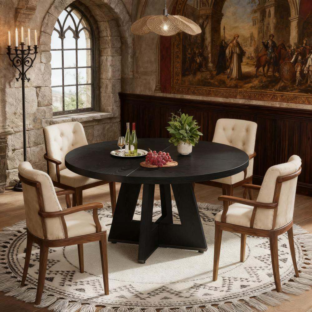 Dining Tables 47 Inch Wood Dining Table Round Dining Table (Just 1pcs ...