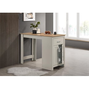 Dining Tables Alfonso 47" Light Gray Small Space Counter Height Dining Table with Cabinet and Drawer Storage,Modern Dining Tables
